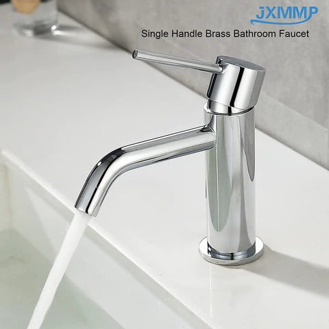 Single Hole Chrome Bathroom Faucet With One Handle For Sink Drip Free Stainless Steel Fixture Pop Up Drain Assembly And Supply