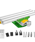 Cross Slide Milling Table With X-Y Axis Precision, dovetail grooves, M10 screw, aluminum, for mini drill press and CNC retrofit