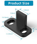 Size dimensions of Eight Piece Barn Door Floor Guides Set For Sliding Doors Bottom Mount Floor Track And Closet Hardware Plastic Wall Mounted Guides