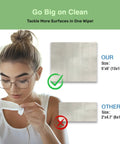 SOLWST Optix Lens Cleaning Wipes, white pre-moistened; large 5x6 in and small 2x4.7 in sizes.
