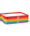 Stack of colorful Magnetic Dry Erase Activity Trays For Kids Kid Friendly Stackable Whiteboards With Magnetic Letters Classroom Centers