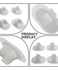Washing Machine Hose Clamp Kit No Drill Wall Mount For 30 To 38 mm Hoses White Four Pack Plastic Retainer Buckle