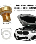 Radiator Coolant Expansion Tank Bleeder Screw With Tough Rubber O Ring Sweet Fitment For Bmw X3 X5 Z3 Z4 325i 328i 525i 528i showing dimensions and structure.