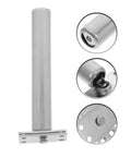 Silver Automatic Door Closer With Concealed Design Chrome Finish Adjustable Closing Force Heavy Duty Self Closing Hinge Easy Install