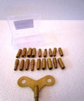 18 Size Clock Keys Set With 18 Prongs Master Winding Tools For All Clocks Includes 000 To 015 Range Durable Brass Construction Handy Key Kit