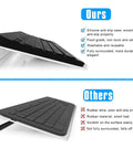 Clear Acrylic Tilted Keyboard Holder For Ergonomic Typing And Gaming On Your Desk Setup With Anti Slip Silicone Case lightweight comparison