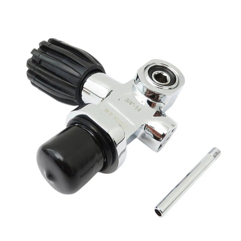High Pressure 3000 Psi Scuba Regulator Valve For Tanks And Cylinders Durable Stainless Steel Lightweight With Shock Rubber Handle