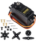 MG995 Six Pack Micro Servo 180 Degree Metal Gear Waterproof Digital Beefed Up High Speed Torque Servo Motor with accessories