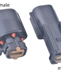 One Set Female With Wire Automotive Transducer Connector Straight Up Top Shelf Wiring Harness Adapter For Trucks And Cars Built Tight No Hassle Install Today showing female and male connectors side by side.