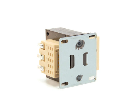 Replacement Transformer TRR00825 75 Volt 208-230V For HVAC Systems with metal and plastic casing angled view
