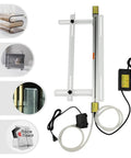 110V Acrylic PVC Plastic Bender Heater With Bracket For Sign Making 1-6mm Thickness Manual Strip Heating Machine, complete with cooling tubes.