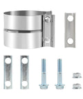 Heavy Duty 3.5 Inch Exhaust Clamp Kit 4 Pack Universal Lap Joint Band Clamp Stainless Steel Sleeve Coupler components