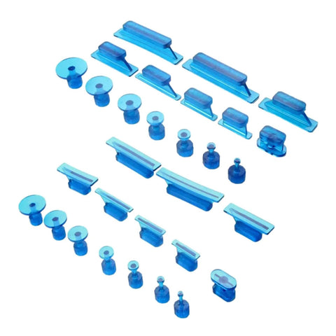 DIY Friendly Auto Body Dent Puller Kit Pro Grade Sheet Metal Suction Cup Dent Repair Tool Set 30pcs components in blue