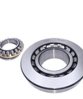Badass Heavy Duty Spherical Thrust Roller Bearing Model 29415M And 29415E showing two precision engineered alloy steel bearings.