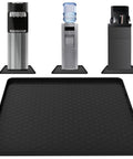 Non-Slip Silicone Water Cooler Mat With Raised Edge For Floor Protection Under Water Dispenser 22 By 19 Inches Spill-Proof Mat