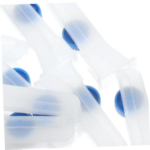 Must Have Laboratory Hose Flow Regulator Roller Switch Tubing Control Valve, white plastic with blue rollers