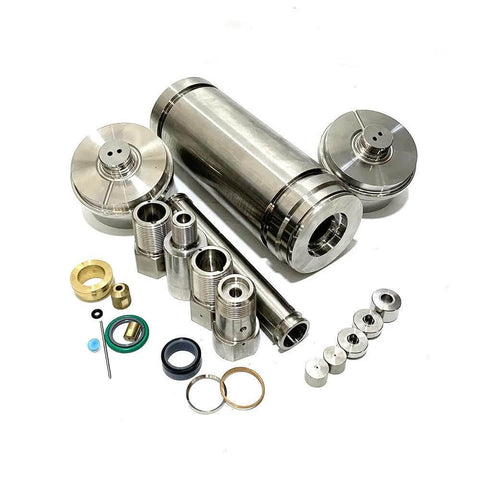BHDT waterjet spare parts CP022013/014: distance bushings, cylindrical housings, seals and rings.