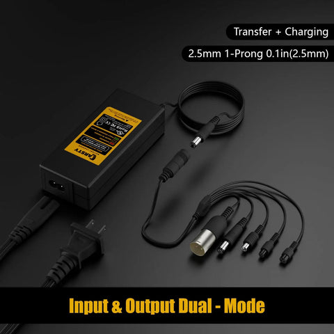 42V Electric Scooter And Hoverboard Charger UL Certified For Most 36V Lithium Batteries With Five In One Universal Plug Set