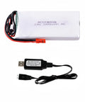 7.4V 2800mAh LiPo Battery 8C Rechargeable With USB Charger For Radiolink RC8X 8CH 2.4G RC Transmitter Remote Controller