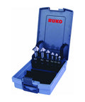 Dead Nuts Reliable Industrial Grade HSS E Countersink Set With Razor Sharp Cutting Edges for Metal Wood, 6 pieces in case.