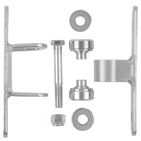 Heavy Duty Bolt On Sealed Bearing Gate Hinges For Outdoor Use Premium Pair That Handles Up To 1100 Lbs Per Pair Adjustable Yoke Pivot with hardware