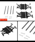 Premium Front Side Disc Brake Hardware Kit For Infiniti FX50 And G37 Plus Nissan 370Z Q50 Q60 Q70 Models Keeping Your Ride Snappy And Safe With Heavy Duty Clamps And Slides That Make A Real Difference., steel brake clips and pins kit