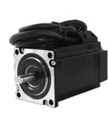 Heavy Duty LC57H280 Closed Loop Stepper Motor For Industrial Machineries Featuring 1000 PPR Resolution And 2.2 N M Torque showing side view with attached cables.