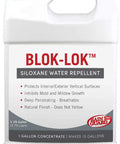 Straight Fire Block Sealer 1 Gallon Clear Penetrating Silane Siloxane Formula Covers Up To 1500 Sq Ft Heavy Duty Concrete Brick And Paver Protection Job Ready in a plastic jug.