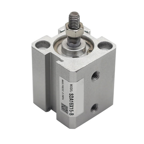 Air Pneumatic Double Acting Compact Cylinder With 25 mm Bore And 5 To 100 mm Stroke SDA25 Series Female And Male Thread Built To Move Fast