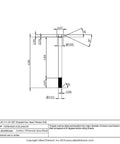 5/16 24 x 4 1/2 inches Premium Pure Titanium Hex Head Bolts detailed diagram for marine fasteners use.