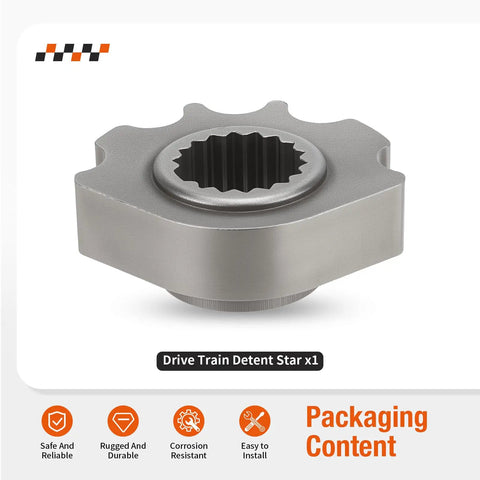 Detent Star Drive Train Upgrade For General 1000 And Ranger 570 UTVs Beefed Up For RZR 900 And 1000 Turbo XP PRO XD 2017 To 2025 Replacement Part For All General 1000 Editions And XP 4 Series Built Tough For Real Off Road, gray metal detent star drive x1