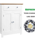 Crystal Cabinet Knobs Set 12 Pack Diamond Drawer Handles With Bronze Base Screws One And One Quarter Inch on white cabinet
