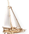 Hands On Trimaran Merihobus Wooden Sailboat Model Kit For Grown Ups 3D Puzzle With Self Assembly No Glue Mechanical Catamaran With Winches Rigging Hulls And Realistic Details, wooden trimaran model