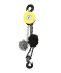 4400 Lb Capacity Chain Hoist With 2 Ton Manual Hand Chain Block, Alloy Steel, G80 Chain, Yellow Two Hooks