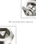 22mm Cinet Lock Panel Lock 304 Stainless Steel Slotted Door Lock Cam Lock MS705 close-up of components