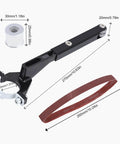 Heavy Duty Angle Grinder Belt Sander Adapter Built Tough With Wear Resistant Alloy for easy conversion and sanding.