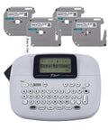 Slick Portable Monochrome Label Maker Featuring Qwerty Keyboard And Crisp Display Designed For Home Office Organization Includes Four Nifty Tape Rolls.