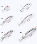 Round Tube Cabinet Handle Heavy Duty Stainless Steel Pull for Furniture Drawers and Doors Easy Mount Hardware diagram.