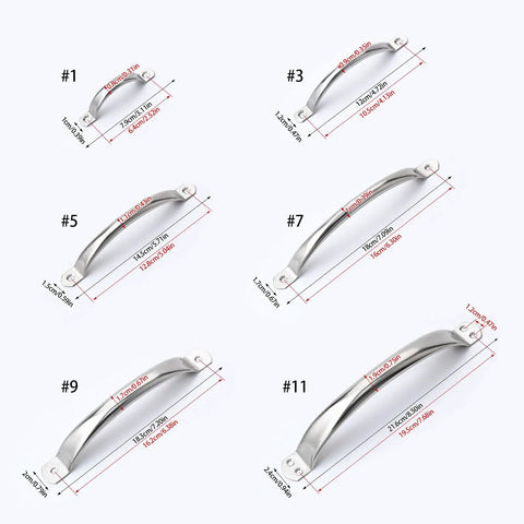 Round Tube Cabinet Handle Heavy Duty Stainless Steel Pull for Furniture Drawers and Doors Easy Mount Hardware diagram.
