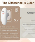 Three In One At Home Body Sculptor With Suction Massage And Red Light Therapy device comparison chart