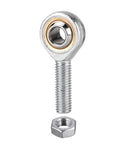 Rock Solid One Half Inch Bore Spherical Rod End Bearing And Jam Nut Set Built Tough For Heavy Duty Steering Linkage, showing spherical rod end and jam nut.