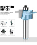 Compatible devices for 1/2 Inch Mortise And Tenon Router Bit, ideal for routers, engraving, and milling machines with a bearing guide.