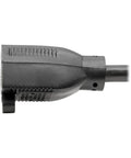 Close-up of Heavy Duty Power Extension Cord 15 Amp 14 AWG 6 Foot NEMA 5-15P To NEMA 5-15R Black Ideal For Computers Monitors