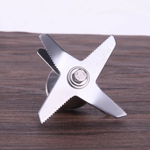 Stainless Steel Blender Blade Replacement For Soy Milk Maker Beefs Up Your Blends Durable Knife Blade Kit Easy Install Quick Fit Keeps Smoothies And Nut Milks On Point. Stainless steel X-blade replacement part