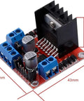 L298N Dual Motor Driver Controller Board H Bridge Module For Arduino And Raspberry Pi Drives Stepper And DC Motors 5V To 35V