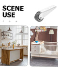 Slick Barn Door Rollers And Sliding Casters 2 Pack Heavy Duty Nylon Galvanized Hardware for furniture on wheels in kitchen and nursery.