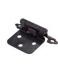 Oil Rubbed Bronze 1/2 Inch Overlay Cabinet Hinges Self Closing 100 Pack Bang For Buck With Mounting Screws detail view