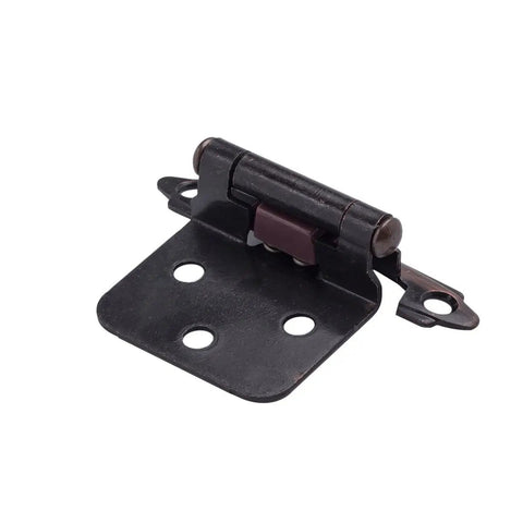 Oil Rubbed Bronze 1/2 Inch Overlay Cabinet Hinges Self Closing 100 Pack Bang For Buck With Mounting Screws detail view
