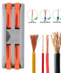50 Pack Lever Wire Nut Electrical Connectors With Fixed Base For 2 Circuit Inline Splices 28-12 AWG Wiring next to wire types
