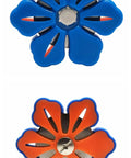 Magnetic Thread Cutter For Craft And DIY Sewing Flower Shape Yarn Cutter Super Handy Sewing Tool With Magnetic Back Blue